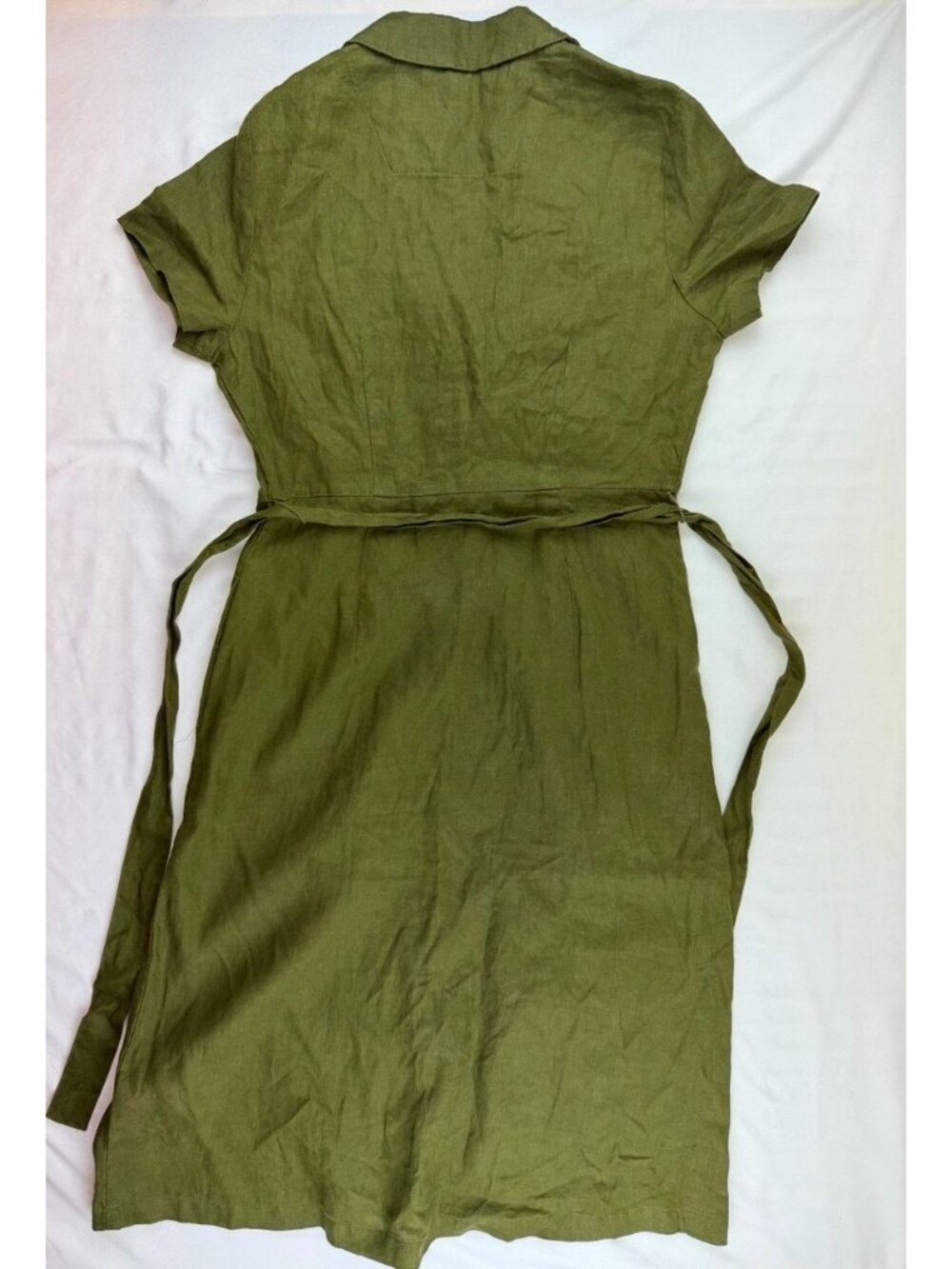 NWT Quince 100% European Linen Button Front Dress Size Small - Picture 2 of 8
